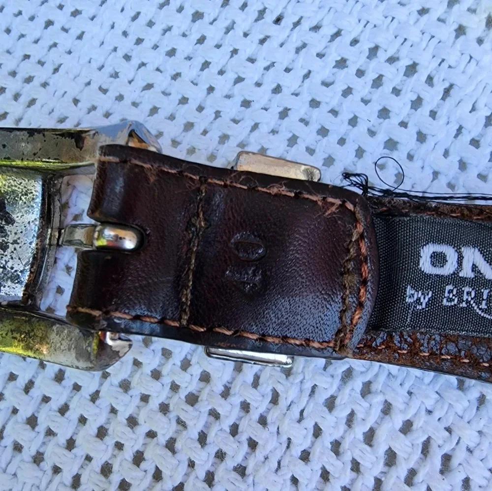 Brighton Onyx‎ Woven leather belt 40